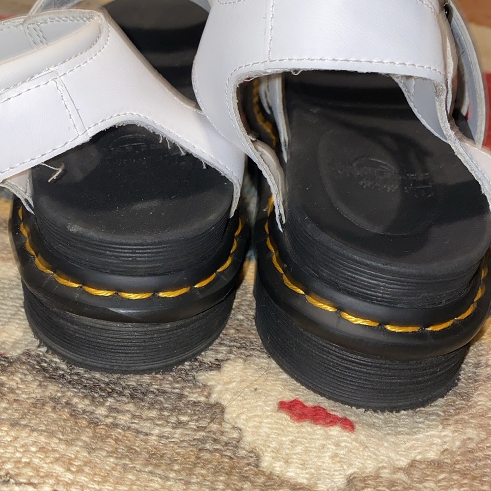 Womens Dr. Martens Blaire Platform Sandal - White Size 8 excellent - Picture 4 of 11
